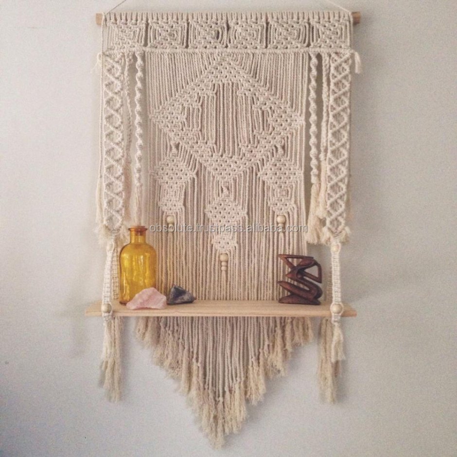 Настенная декорация макраме