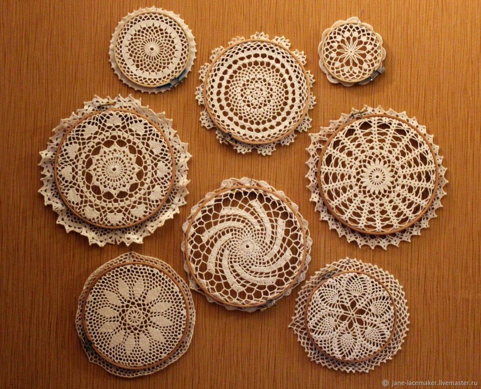 Вязаное панно