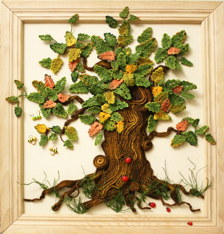 Объемное панно дерево