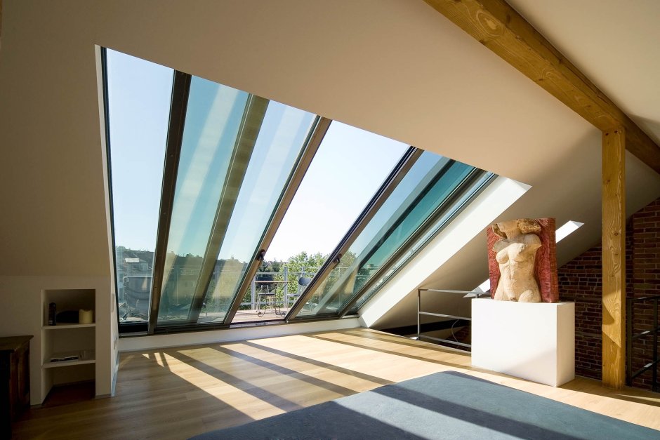 Рулонные шторы на треугольные окна