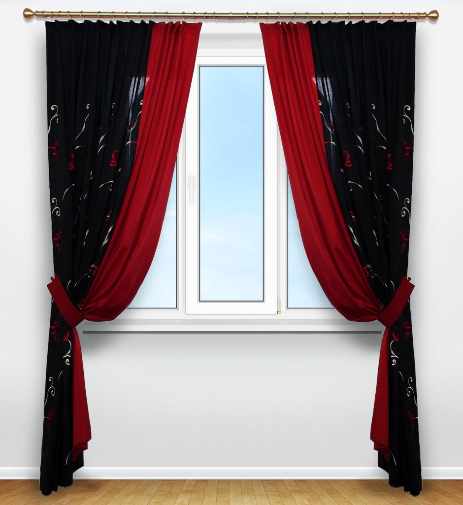 Зановески красные с чёрным