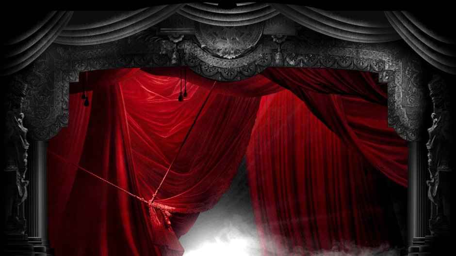 Бордовые шторы в интерьере