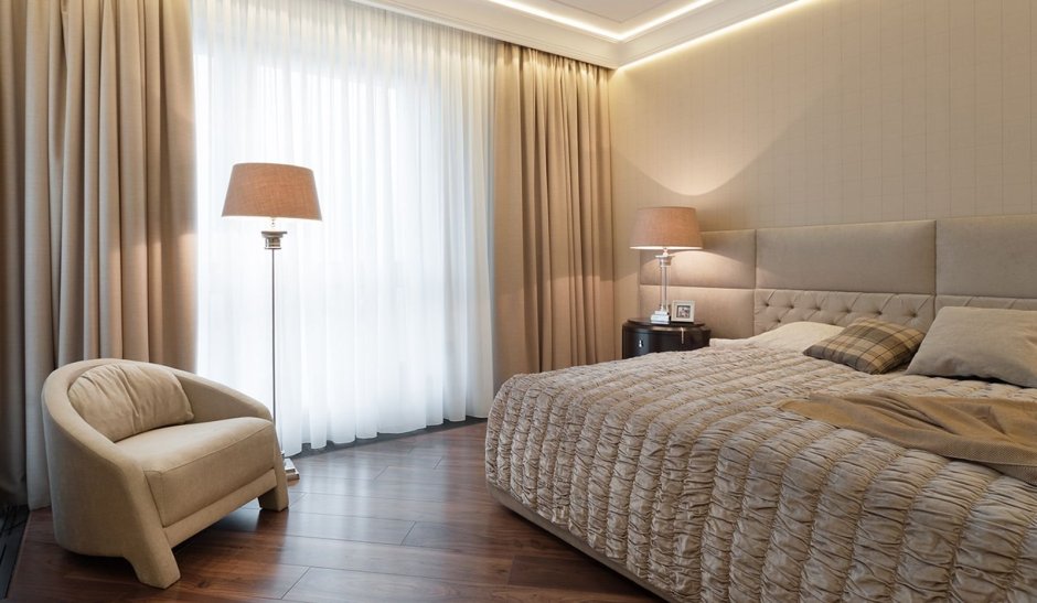 Карниз в спальню