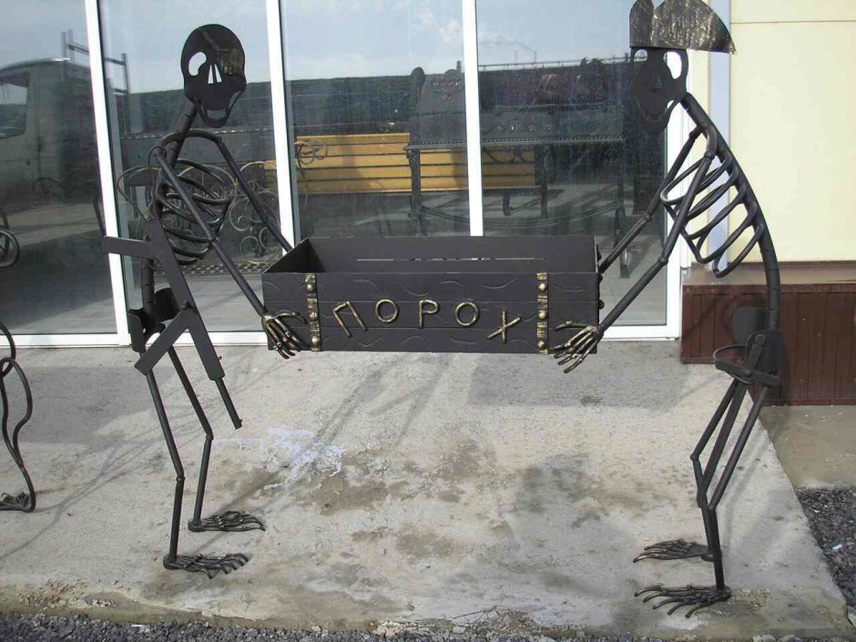 Кованые мангалы пират