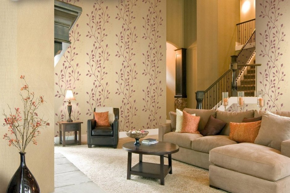 Подобрать обои для гостиной