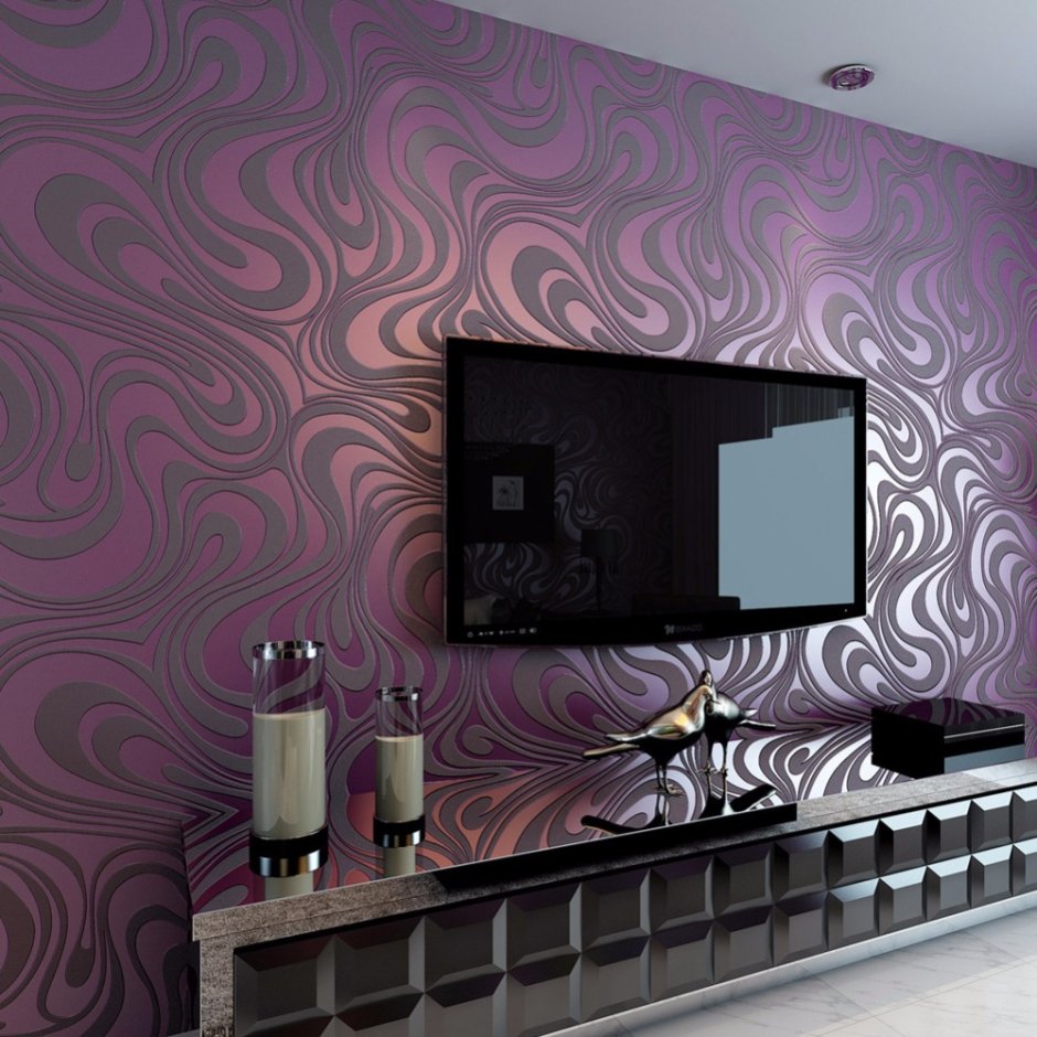 Расцветки обоев для зала