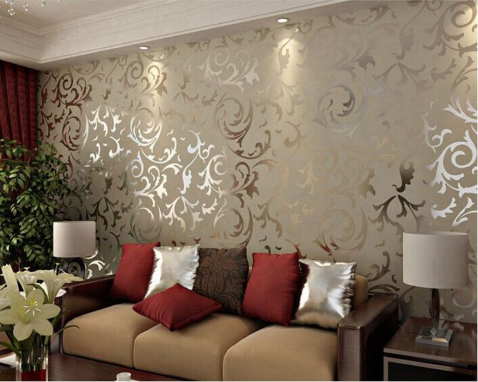 Современные обои для зала