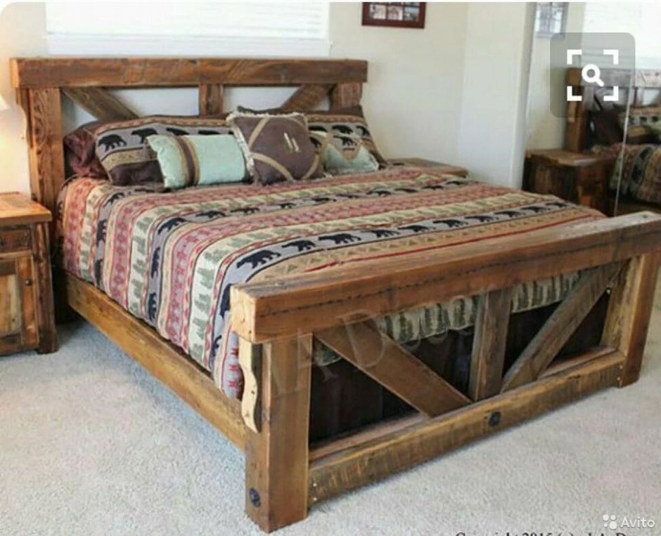 Иван Бережняк рустикальный стиль кровать