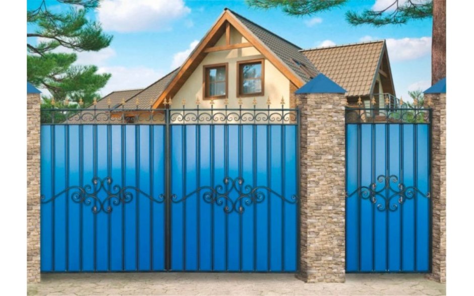 Ворота с профнастила