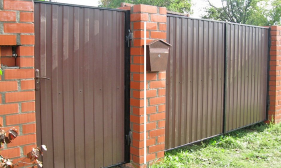 Ворота и калитка из металлопрофиля