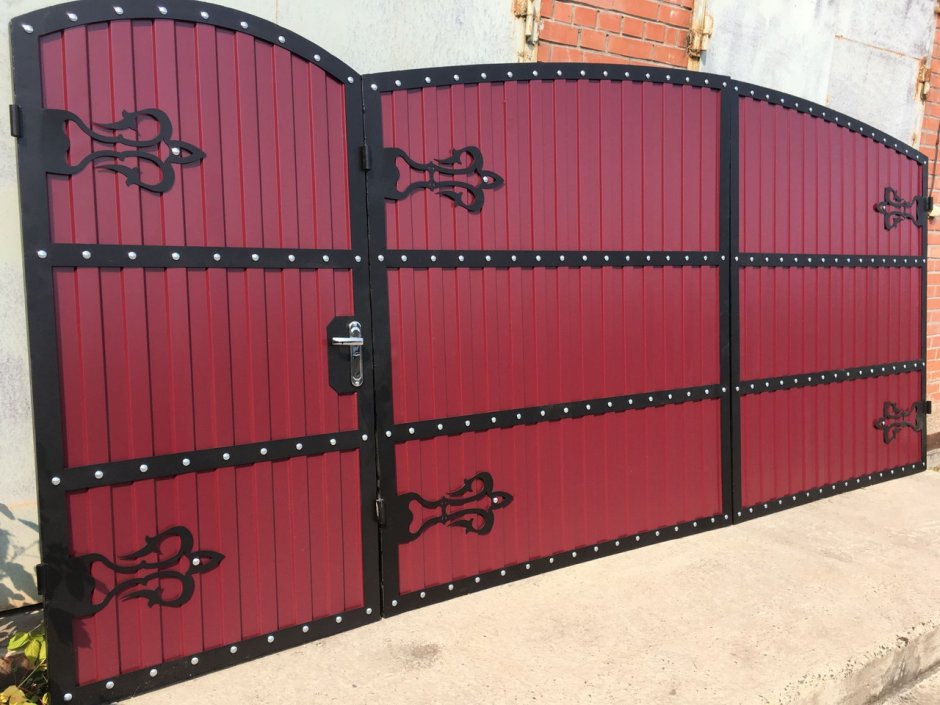 Ворота из трубы 40х20