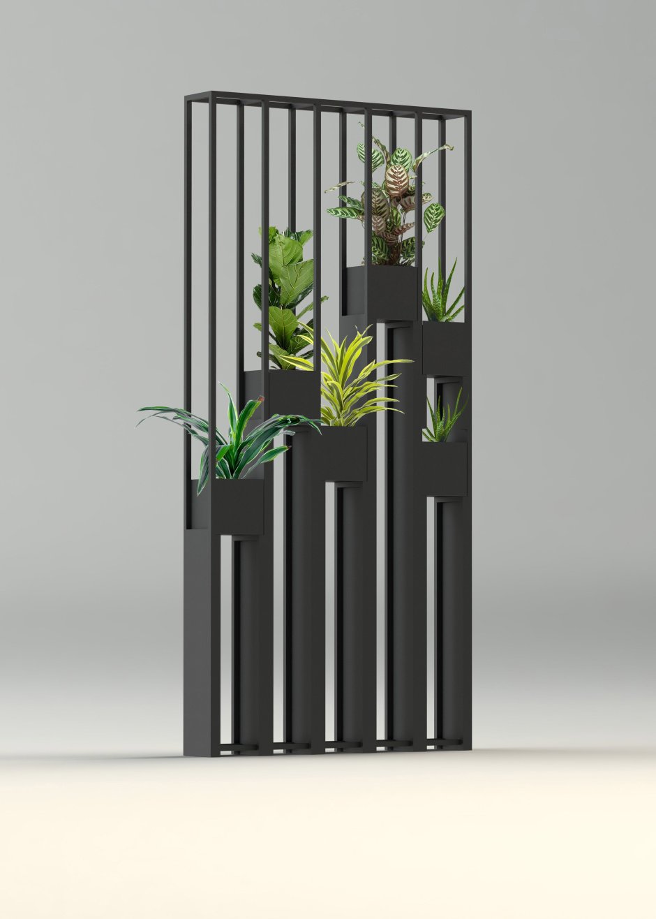 Перегородка с растениями
