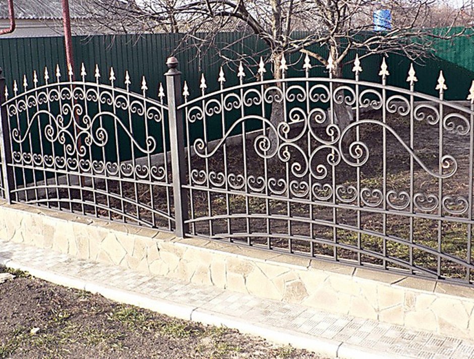 Забор для палисадника из металла