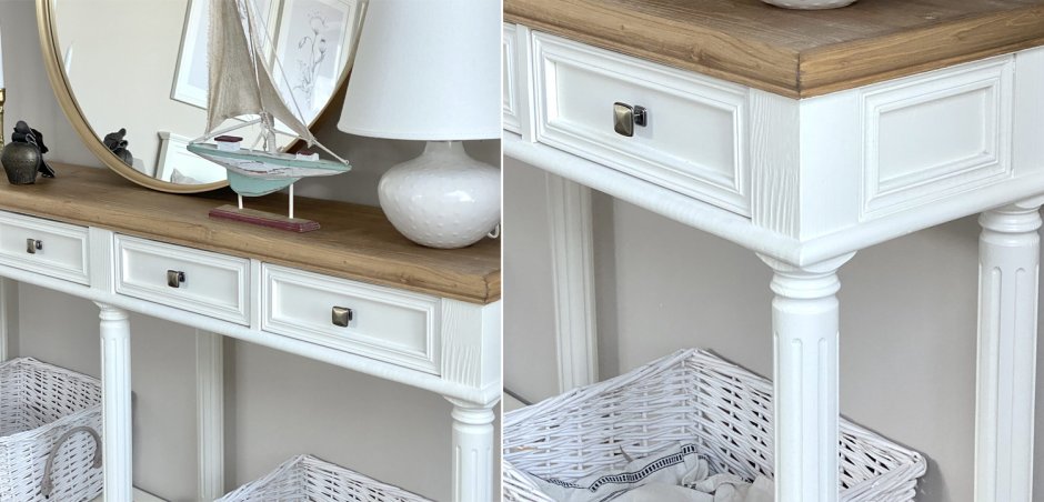 Консоль из камня и металла