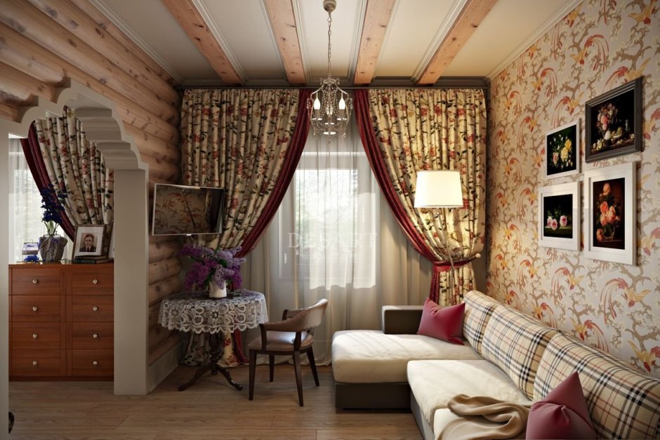 Шторы в загородный дом идеи