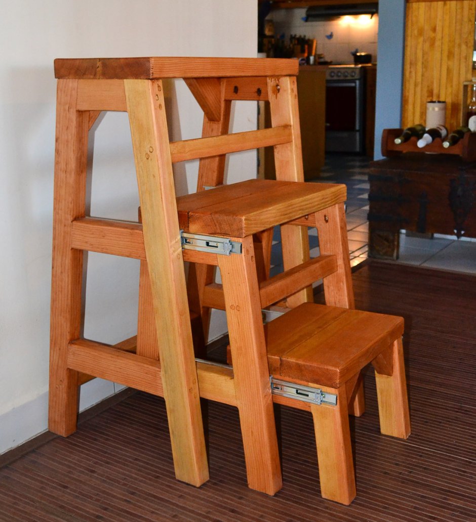 Деревянная стремянка DRD-8