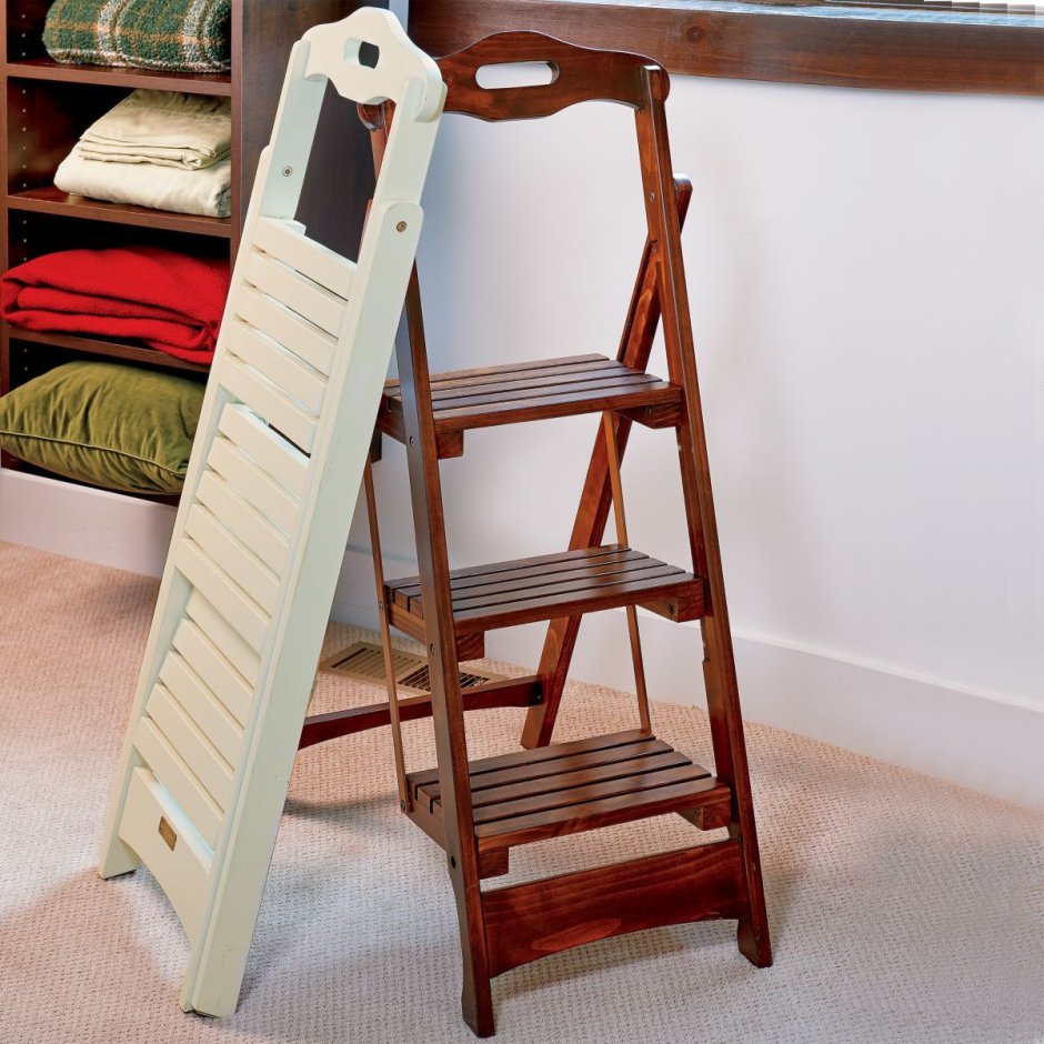 Dr4 стремянка деревянная 4 ступени