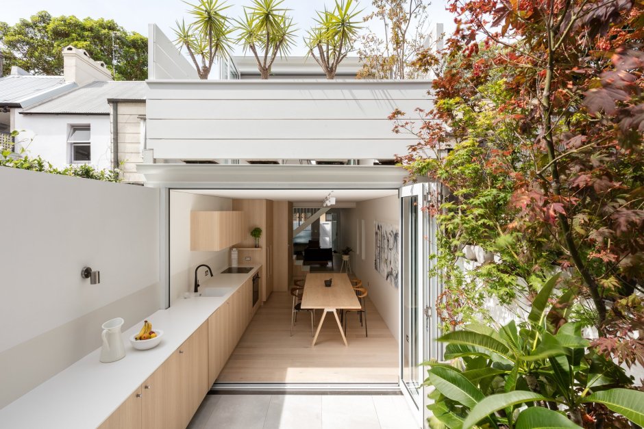 Одноэтажный дом с внутренним двориком