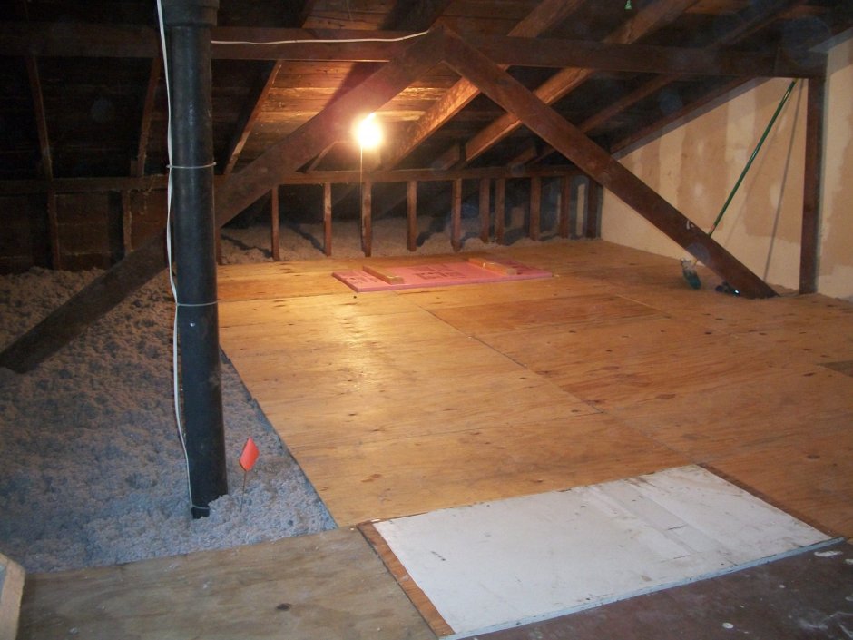 Холодный чердак утепление перекрытия