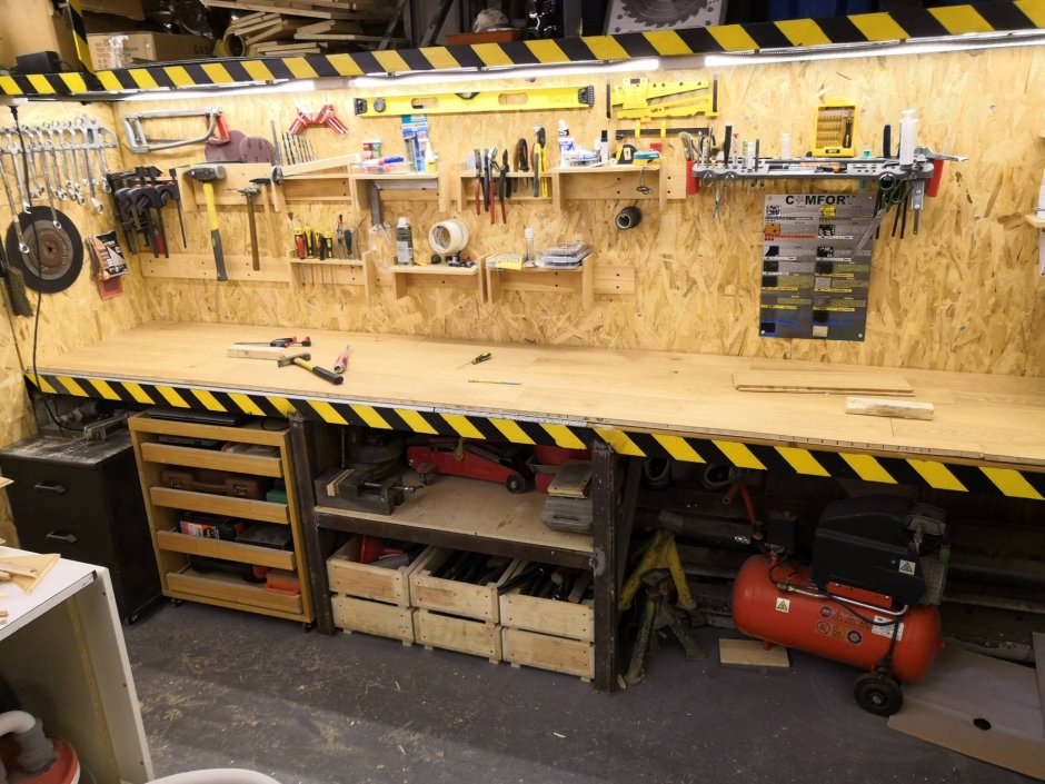 Гараж 24м2 верстак