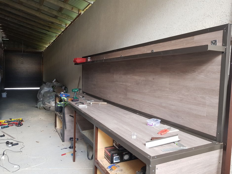 Отделка гаража ОСП