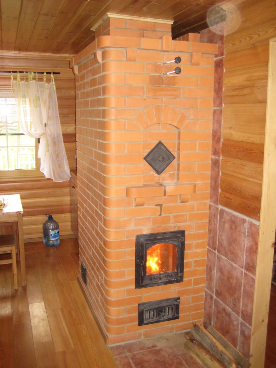Кирпичная печь голландка отопительная