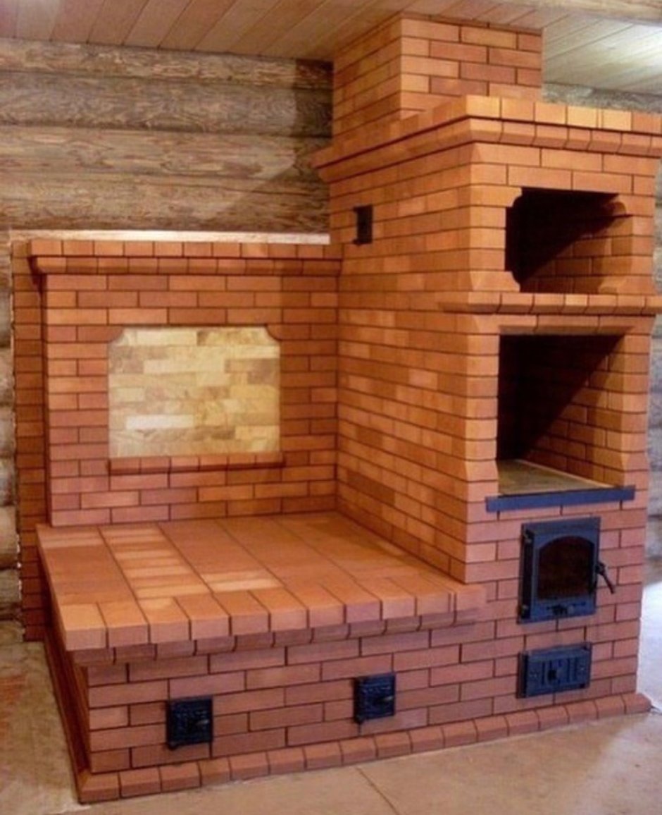 Печь шведка с духовкой и лежанкой