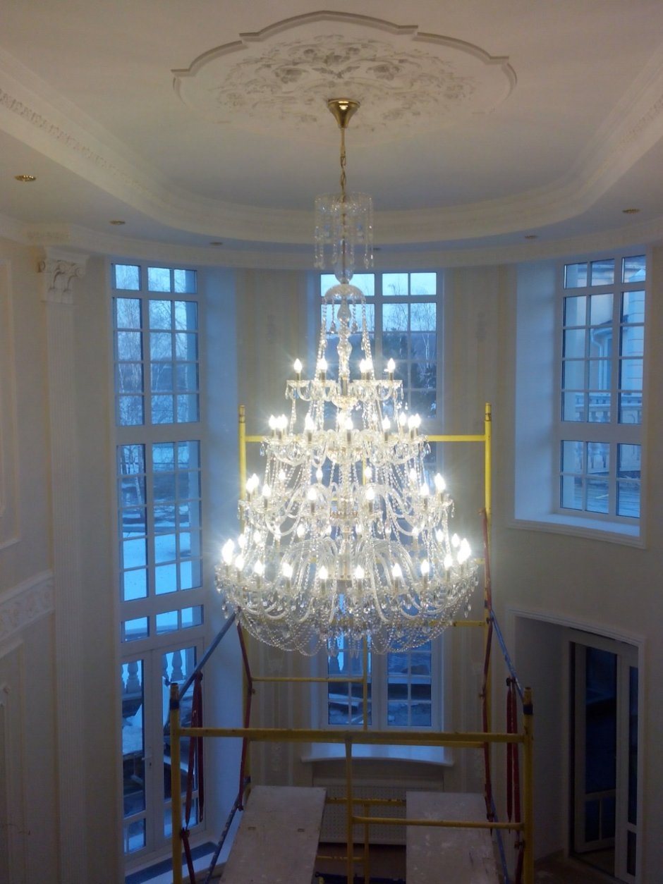 Люстры для больших помещений с высокими потолками