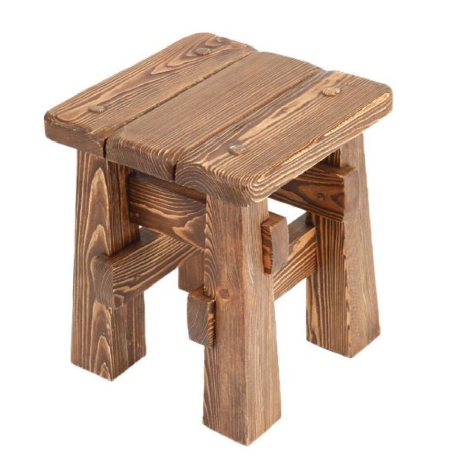 Прикольные табуреты из дерева