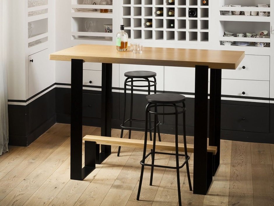 Барный стол икеа черный