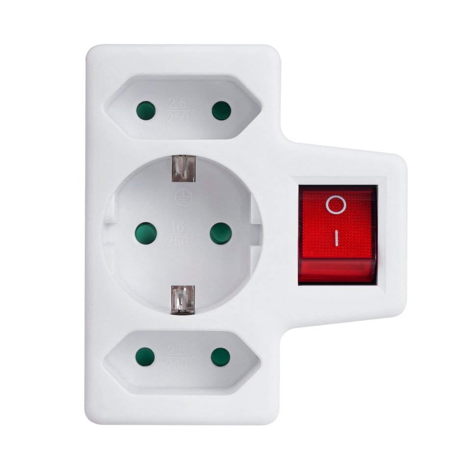 Розетка с выключателем для ванной