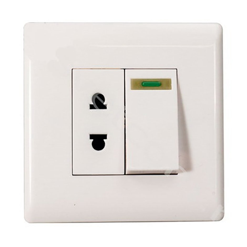 Выключатель мебельный врезной с розеткой 001-2 g16450 11.102.10.011