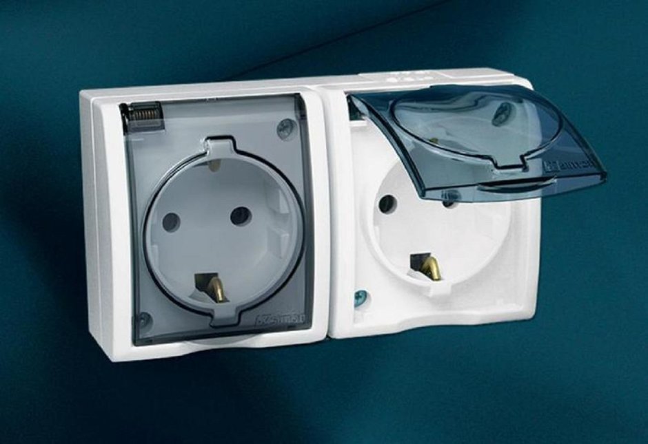 Розетки в ванной