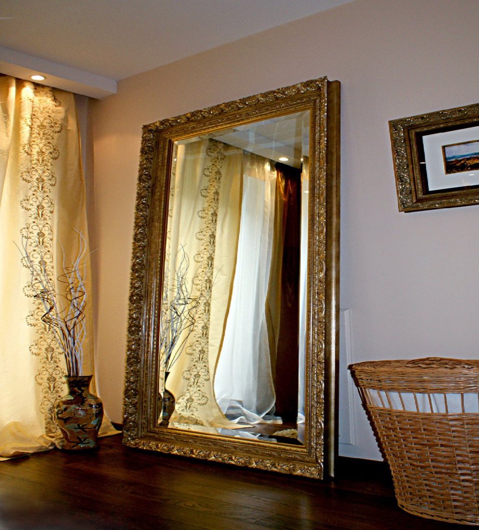 Зеркало багет 500*950 "Севилья" (серебро)