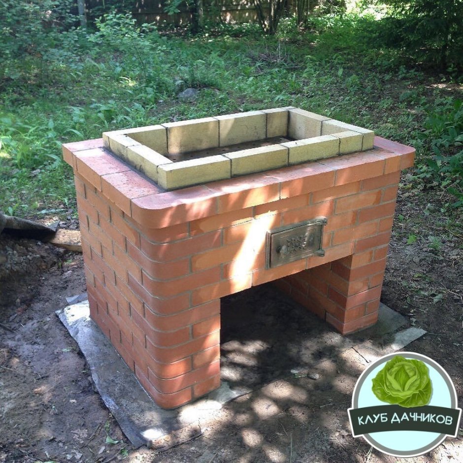 Уличные печи и мангалы из кирпича