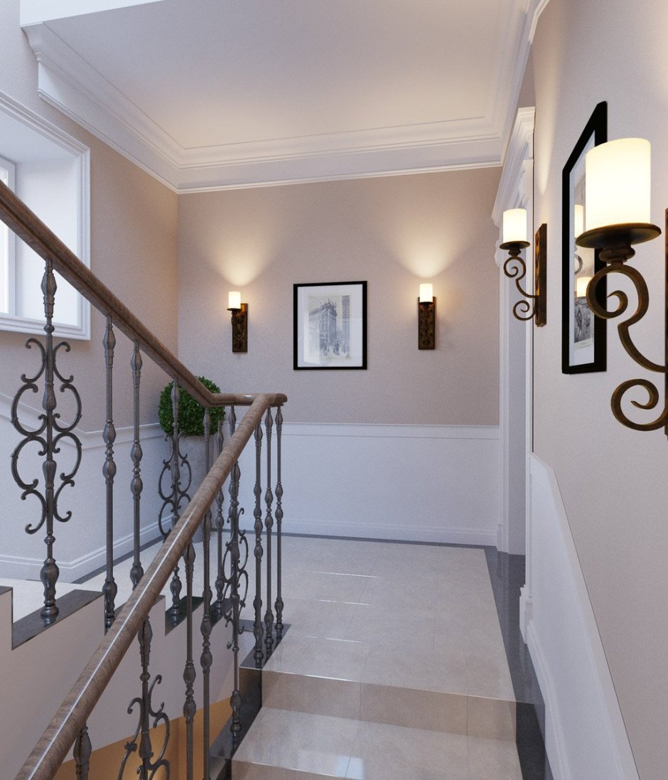 Люстра на лестничный пролет в частном доме