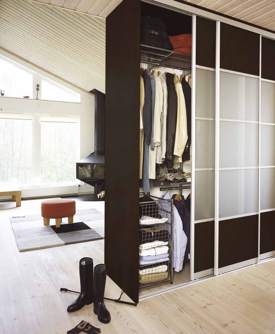 Шкаф-перегородка для зонирования комнаты