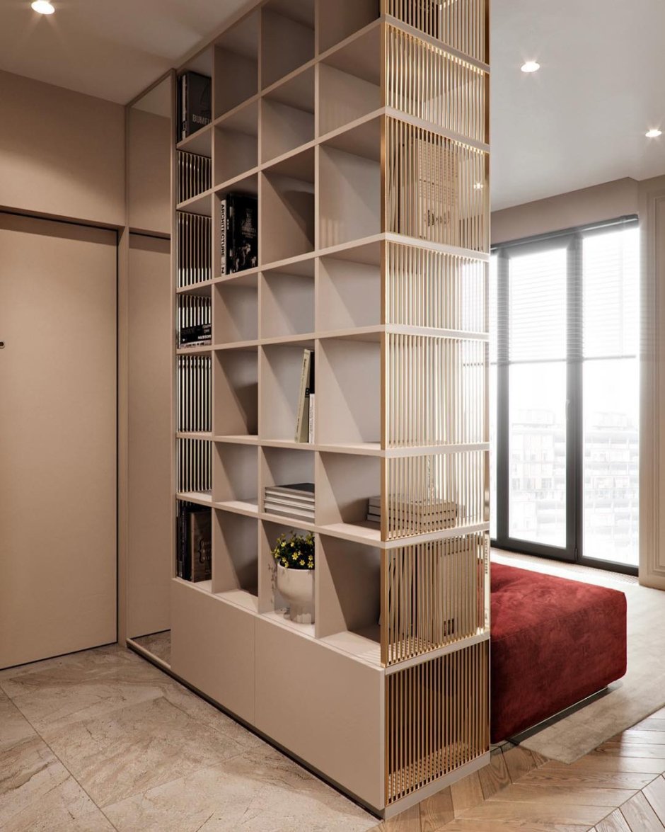 Двухсторонний шкаф в прихожую