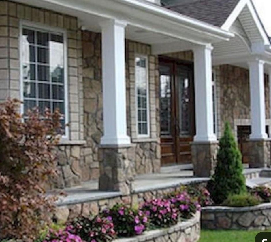 Веранда с колоннами к дому