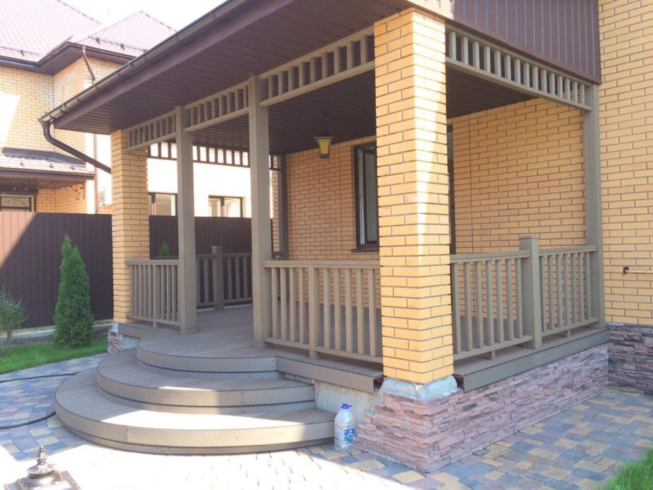 Терраса из кирпича