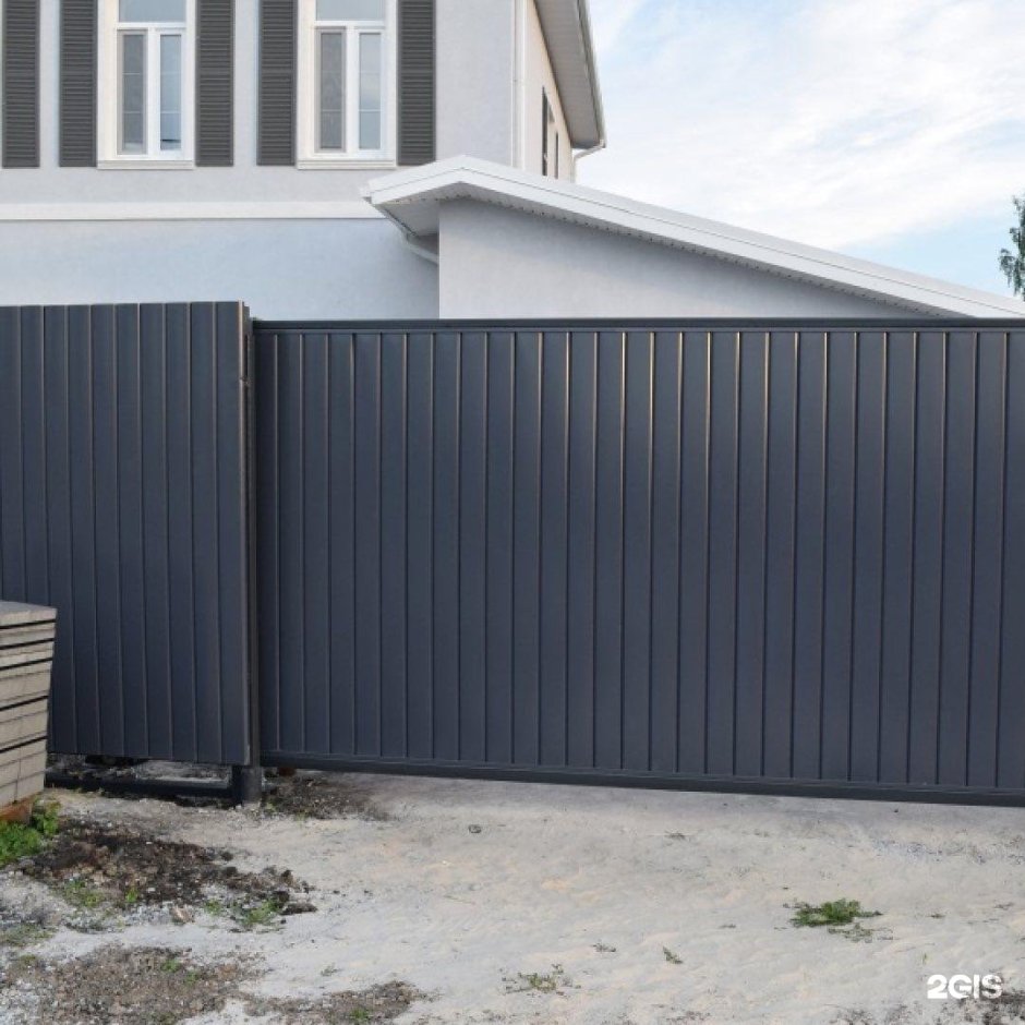 Откатные ворота рал 7024