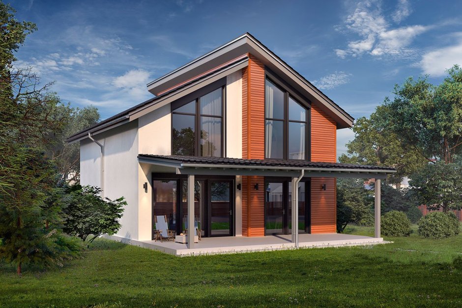 Tiny House с односкатной крышей