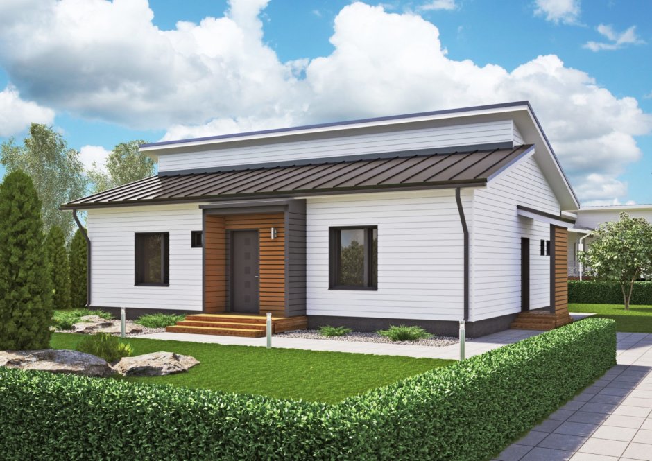 Флэт Хаус с односкатной крышей