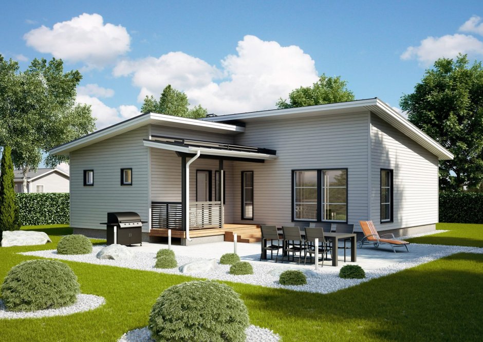 Тини Хаус с односкатной крышей