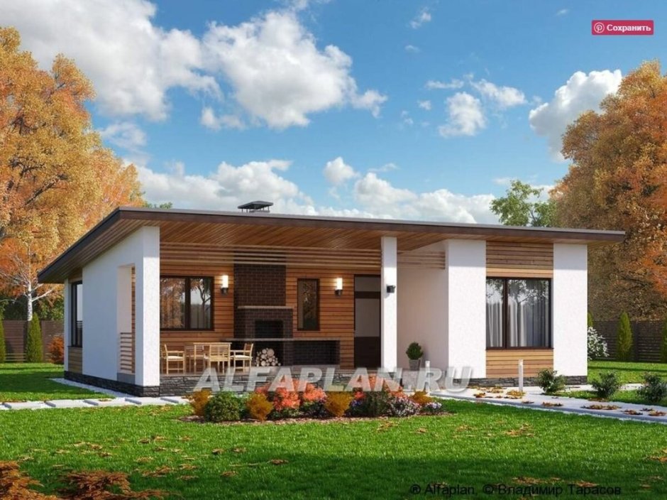 Дом 150 кв м 2 этажа с односкатной крышей