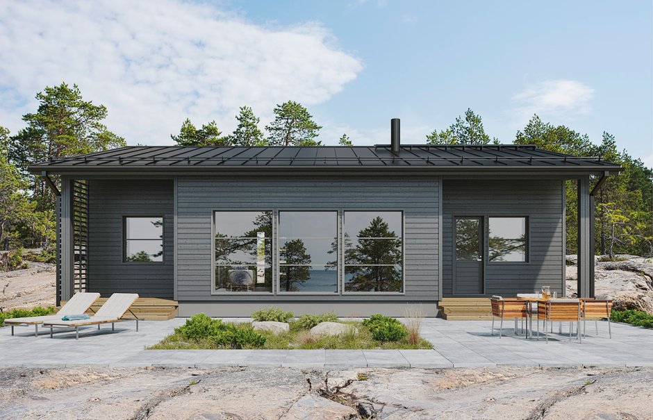 Финский дом одноэтажный 126м2