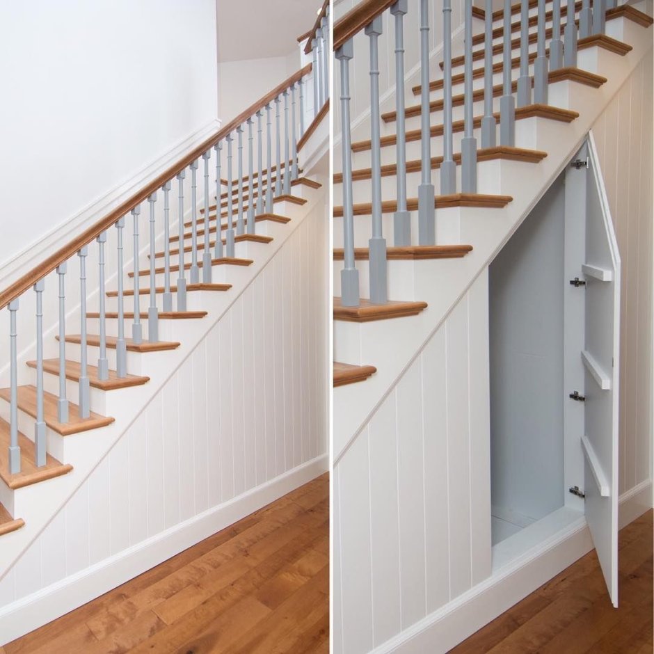 Потайная дверь под лестницей