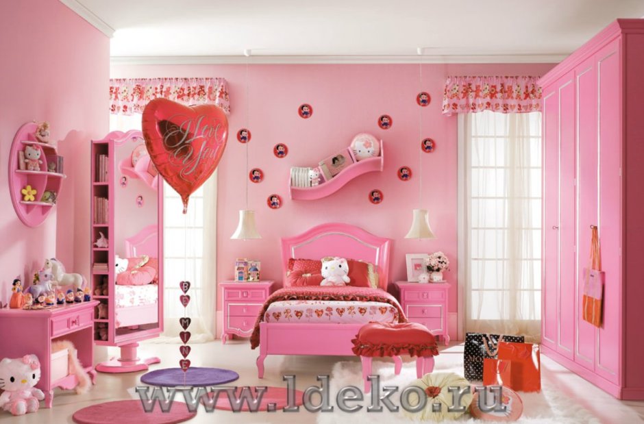 Розовая комната для девочки