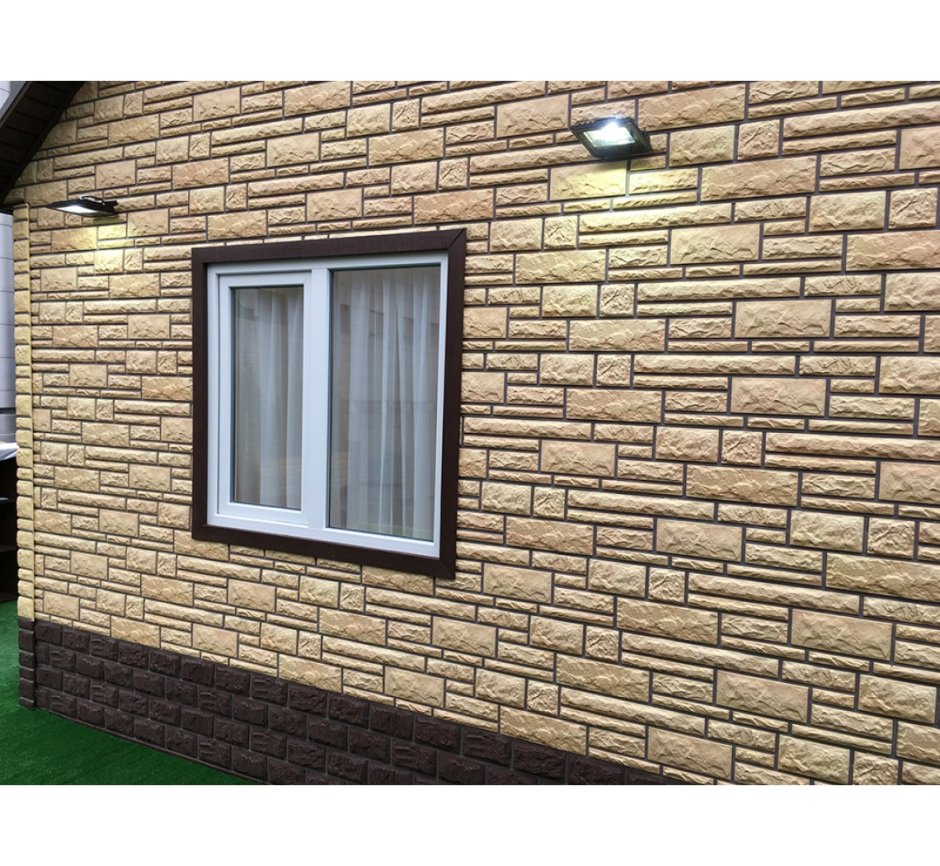 Сайдинг цокольный 220*2000мм имбирь "премиум"