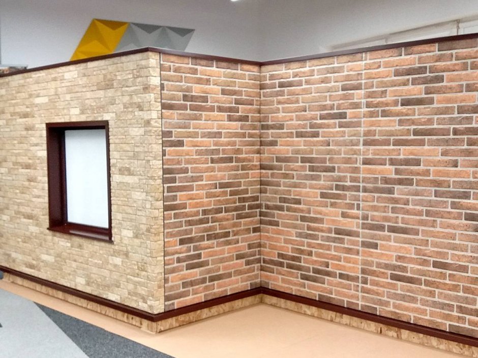 Фасадная панель белый камень Альта профиль дом